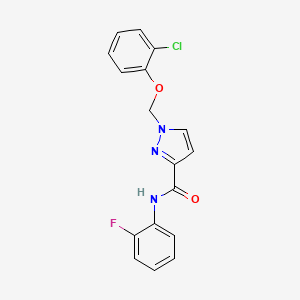 1-[(2-chlorophenoxy)methyl]-N-(2-fluorophenyl)-1H-pyrazole-3-carboxamide