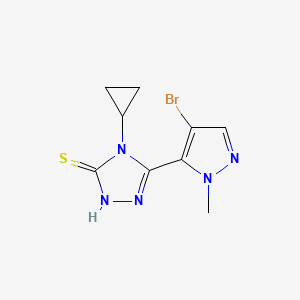 5-(4-BROMO-1-METHYL-1H-PYRAZOL-5-YL)-4-CYCLOPROPYL-4H-1,2,4-TRIAZOL-3-YLHYDROSULFIDE