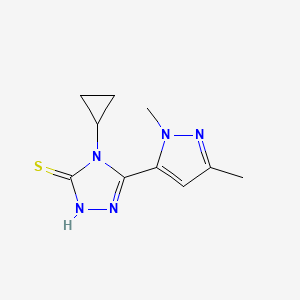 4-CYCLOPROPYL-5-(1,3-DIMETHYL-1H-PYRAZOL-5-YL)-4H-1,2,4-TRIAZOL-3-YLHYDROSULFIDE