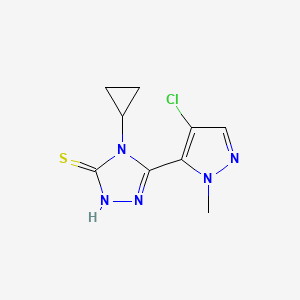 5-(4-CHLORO-1-METHYL-1H-PYRAZOL-5-YL)-4-CYCLOPROPYL-4H-1,2,4-TRIAZOL-3-YLHYDROSULFIDE