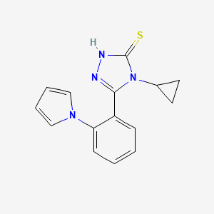 4-CYCLOPROPYL-5-[2-(1H-PYRROL-1-YL)PHENYL]-4H-1,2,4-TRIAZOL-3-YLHYDROSULFIDE