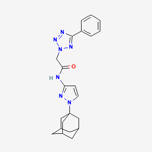 N-[1-(1-ADAMANTYL)-1H-PYRAZOL-3-YL]-2-(5-PHENYL-2H-1,2,3,4-TETRAAZOL-2-YL)ACETAMIDE