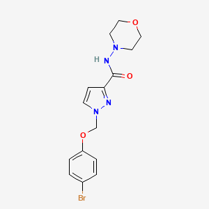 1-[(4-BROMOPHENOXY)METHYL]-N~3~-MORPHOLINO-1H-PYRAZOLE-3-CARBOXAMIDE