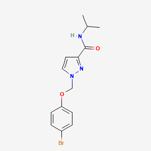 1-[(4-BROMOPHENOXY)METHYL]-N~3~-ISOPROPYL-1H-PYRAZOLE-3-CARBOXAMIDE