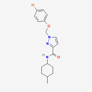 1-[(4-BROMOPHENOXY)METHYL]-N~3~-(4-METHYLCYCLOHEXYL)-1H-PYRAZOLE-3-CARBOXAMIDE