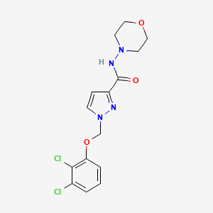 1-[(2,3-DICHLOROPHENOXY)METHYL]-N~3~-MORPHOLINO-1H-PYRAZOLE-3-CARBOXAMIDE