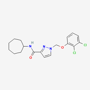 N~3~-CYCLOHEPTYL-1-[(2,3-DICHLOROPHENOXY)METHYL]-1H-PYRAZOLE-3-CARBOXAMIDE