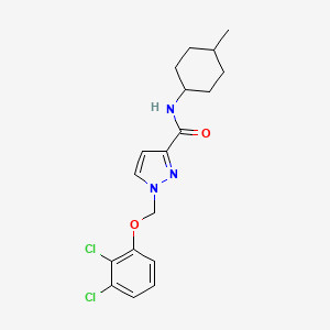 1-[(2,3-DICHLOROPHENOXY)METHYL]-N~3~-(4-METHYLCYCLOHEXYL)-1H-PYRAZOLE-3-CARBOXAMIDE