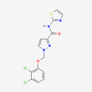 1-[(2,3-DICHLOROPHENOXY)METHYL]-N~3~-(1,3-THIAZOL-2-YL)-1H-PYRAZOLE-3-CARBOXAMIDE