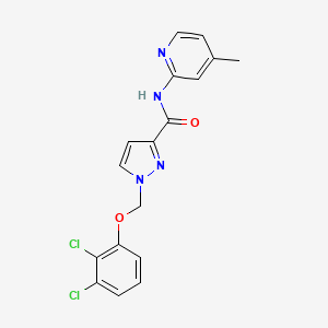 1-[(2,3-DICHLOROPHENOXY)METHYL]-N~3~-(4-METHYL-2-PYRIDYL)-1H-PYRAZOLE-3-CARBOXAMIDE