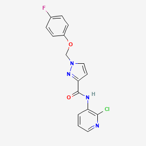 N~3~-(2-CHLORO-3-PYRIDYL)-1-[(4-FLUOROPHENOXY)METHYL]-1H-PYRAZOLE-3-CARBOXAMIDE