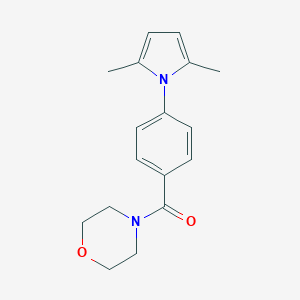 molecular formula C17H20N2O2 B437725 4-[4-(2,5-dimethyl-1H-pyrrol-1-yl)benzoyl]morpholine CAS No. 669740-61-8