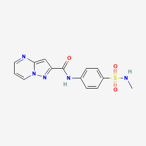 N-[4-(methylsulfamoyl)phenyl]pyrazolo[1,5-a]pyrimidine-2-carboxamide