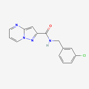 N-(3-chlorobenzyl)pyrazolo[1,5-a]pyrimidine-2-carboxamide