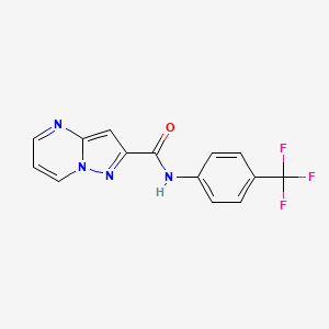 N-[4-(trifluoromethyl)phenyl]pyrazolo[1,5-a]pyrimidine-2-carboxamide