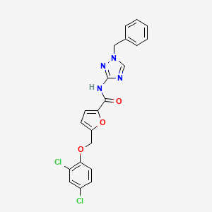 N-(1-benzyl-1H-1,2,4-triazol-3-yl)-5-[(2,4-dichlorophenoxy)methyl]-2-furamide