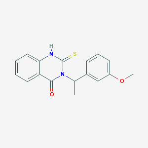 3-[1-(3-METHOXYPHENYL)ETHYL]-2-SULFANYL-4(3H)-QUINAZOLINONE