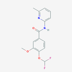 4-(difluoromethoxy)-3-methoxy-N-(6-methylpyridin-2-yl)benzamide