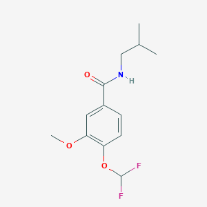 4-(difluoromethoxy)-3-methoxy-N-(2-methylpropyl)benzamide