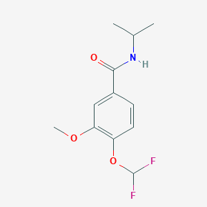 4-(difluoromethoxy)-3-methoxy-N-(propan-2-yl)benzamide