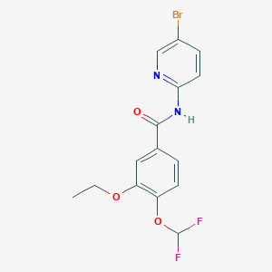 N-(5-bromopyridin-2-yl)-4-(difluoromethoxy)-3-ethoxybenzamide