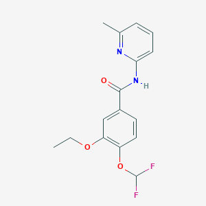 4-(difluoromethoxy)-3-ethoxy-N-(6-methylpyridin-2-yl)benzamide