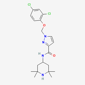 1-[(2,4-DICHLOROPHENOXY)METHYL]-N~3~-(2,2,6,6-TETRAMETHYL-4-PIPERIDYL)-1H-PYRAZOLE-3-CARBOXAMIDE