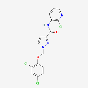 N~3~-(2-CHLORO-3-PYRIDYL)-1-[(2,4-DICHLOROPHENOXY)METHYL]-1H-PYRAZOLE-3-CARBOXAMIDE