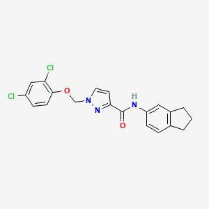 1-[(2,4-DICHLOROPHENOXY)METHYL]-N~3~-(2,3-DIHYDRO-1H-INDEN-5-YL)-1H-PYRAZOLE-3-CARBOXAMIDE