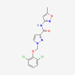 1-[(2,6-DICHLOROPHENOXY)METHYL]-N~3~-(5-METHYL-3-ISOXAZOLYL)-1H-PYRAZOLE-3-CARBOXAMIDE