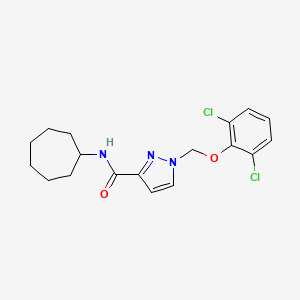 N~3~-CYCLOHEPTYL-1-[(2,6-DICHLOROPHENOXY)METHYL]-1H-PYRAZOLE-3-CARBOXAMIDE