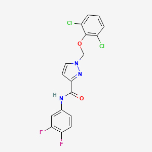 1-[(2,6-DICHLOROPHENOXY)METHYL]-N~3~-(3,4-DIFLUOROPHENYL)-1H-PYRAZOLE-3-CARBOXAMIDE