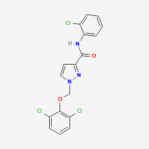 N~3~-(2-CHLOROPHENYL)-1-[(2,6-DICHLOROPHENOXY)METHYL]-1H-PYRAZOLE-3-CARBOXAMIDE