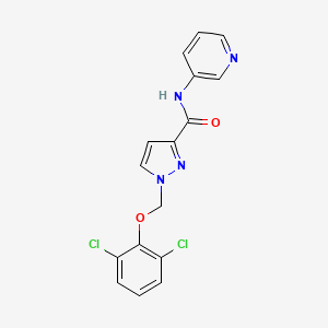 1-[(2,6-DICHLOROPHENOXY)METHYL]-N~3~-(3-PYRIDYL)-1H-PYRAZOLE-3-CARBOXAMIDE