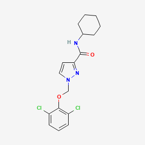 N~3~-CYCLOHEXYL-1-[(2,6-DICHLOROPHENOXY)METHYL]-1H-PYRAZOLE-3-CARBOXAMIDE