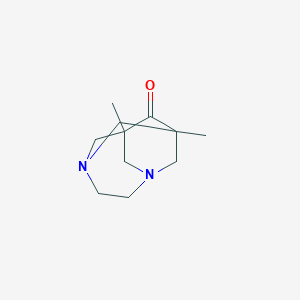 molecular formula C11H18N2O B043779 1,8-二甲基-3,6-二氮杂三环[4.3.1.1~3,8~]十一烷-9-酮 CAS No. 123366-49-4