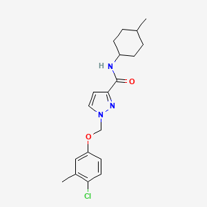 1-[(4-CHLORO-3-METHYLPHENOXY)METHYL]-N~3~-(4-METHYLCYCLOHEXYL)-1H-PYRAZOLE-3-CARBOXAMIDE