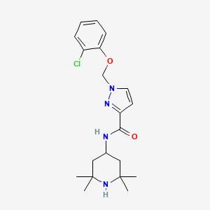 1-[(2-CHLOROPHENOXY)METHYL]-N~3~-(2,2,6,6-TETRAMETHYL-4-PIPERIDYL)-1H-PYRAZOLE-3-CARBOXAMIDE