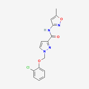 1-[(2-CHLOROPHENOXY)METHYL]-N~3~-(5-METHYL-3-ISOXAZOLYL)-1H-PYRAZOLE-3-CARBOXAMIDE