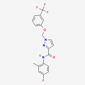 N~3~-(4-FLUORO-2-METHYLPHENYL)-1-{[3-(TRIFLUOROMETHYL)PHENOXY]METHYL}-1H-PYRAZOLE-3-CARBOXAMIDE