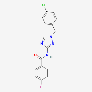 N-[1-(4-chlorobenzyl)-1H-1,2,4-triazol-3-yl]-4-fluorobenzamide