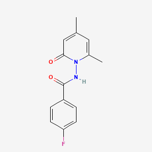 molecular formula C14H13FN2O2 B4378005 N-(4,6-dimethyl-2-oxopyridin-1(2H)-yl)-4-fluorobenzamide CAS No. 678557-05-6