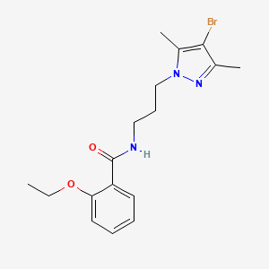 N-[3-(4-bromo-3,5-dimethyl-1H-pyrazol-1-yl)propyl]-2-ethoxybenzamide