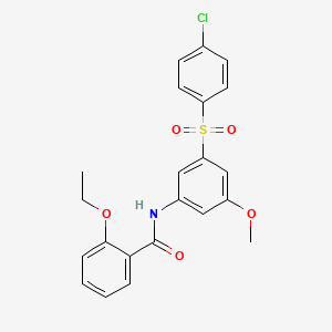 N-{3-[(4-chlorophenyl)sulfonyl]-5-methoxyphenyl}-2-ethoxybenzamide