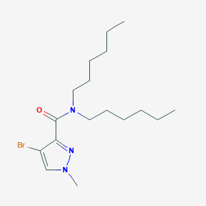 4-bromo-N,N-dihexyl-1-methyl-1H-pyrazole-3-carboxamide