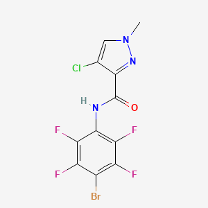 N-(4-bromo-2,3,5,6-tetrafluorophenyl)-4-chloro-1-methyl-1H-pyrazole-3-carboxamide