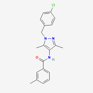 N-[1-(4-chlorobenzyl)-3,5-dimethyl-1H-pyrazol-4-yl]-3-methylbenzamide