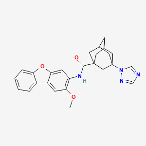 N~1~-(2-METHOXYDIBENZO[B,D]FURAN-3-YL)-3-(1H-1,2,4-TRIAZOL-1-YL)-1-ADAMANTANECARBOXAMIDE