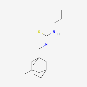 methyl N-(1-adamantylmethyl)-N'-propylimidothiocarbamate