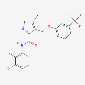 N-(3-chloro-2-methylphenyl)-5-methyl-4-{[3-(trifluoromethyl)phenoxy]methyl}-3-isoxazolecarboxamide